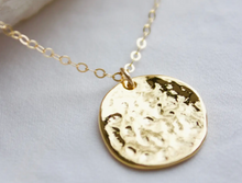 Load image into Gallery viewer, Hammered Coin Necklace