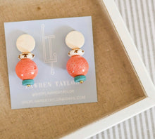 Load image into Gallery viewer, Coral + Turquoise