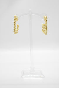 Wicker Square Hoops • Natural